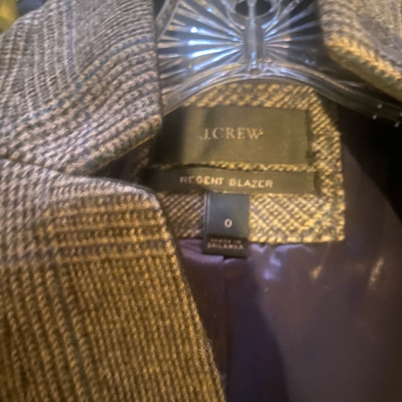 J.CREW 70% WOOL REGENT BEIJE BROWN CLASSIC BLAZER Coat LUX COZY VTG - Picture 10 of 16